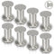 Sonnewelt 8er Set Möbelfüße | Hochwertige Aluminium Möbelfuss | 120mm Verstellbare für individuelle DIY-Möbel | Möbelbeine Küchenschränke Edelstahl runde Schrankfüße