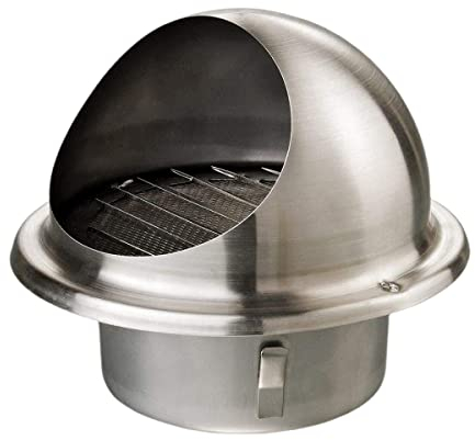 RANRAO Rejilla de ventilación de acero inoxidable Soffit, extractor externo redondo para cocina, baño (ø70/80/100/150 mm)