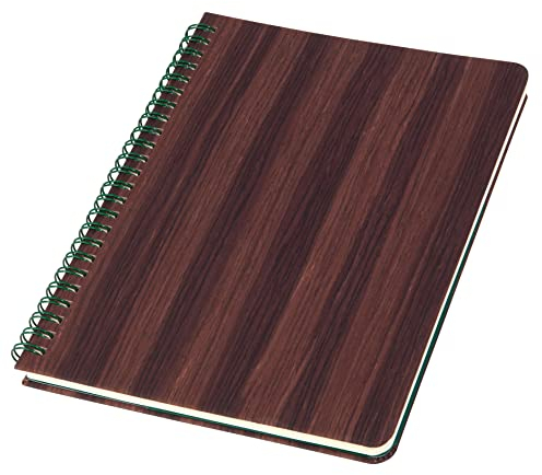 Sigel CO675 Spiralblock A5 dotted, echtes Holzcover, aus nachhaltigem Papier, Hardcover, Conceptum Notizblock