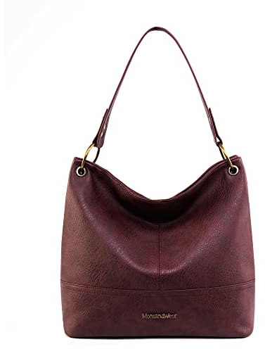 Montana West Handtaschen für Frauen Kette Schulter Veganes Leder Tragetasche Top Griff Handtasche | Stilvoll für den täglichen Gebrauch, Reißverschluss, Diebstahlschutztasche hinten, 3 Innentaschen, bequemer breiter Riemen