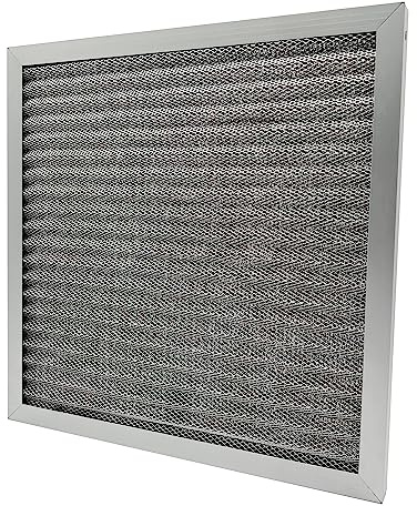 wioAIR Waschbarer Luftfilter (12 x 12 x 1), elektrostatischer Aluminium-Luftfilter für Ofen und zentrale Klimaanlage
