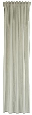 Homing Baumwollvorhang Uni Grau | Wohnzimmer Schlafzimmer Kinderzimmervorhang | Dekostoff 100% Baumwolle (1Stück) 245x140cm(HxB)