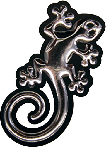 carstyling XXL 3D-Chrome-Sticker Gecko 45 x 35 mm