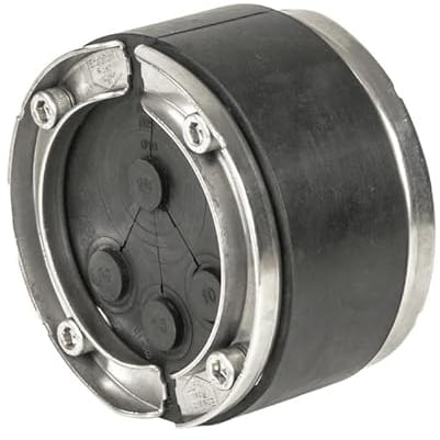 Ritzer Mauerdurchführung für Kabel/Rohre, Ø 100mm, EPDM, 4-Fach, davon 3 Stück Ø 7-18 mm und 1 Stück Ø 10, 25, 32 oder 40 mm, Ringraumdichtung, 25 Jahre garantiere Sicherheit