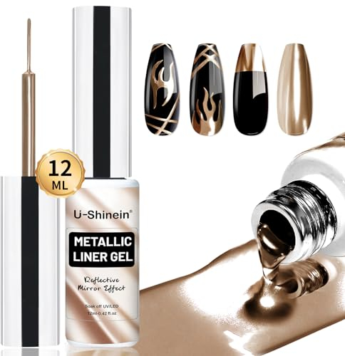 U-Shinein Cat Eye Nail Art 3D Mirror Effect for Salon Home DIY Manicure