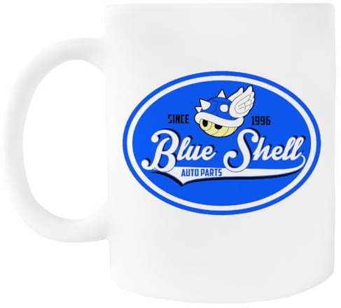 Blue Shell Auto Parts Tasse À Boisson Avec Poignée En Céramique
