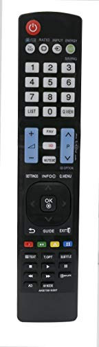 VINABTY AKB73615307 Mando a Distancia de Repuesto Aptos para LG TV 55LM615S 32LM3400 32LM611S 37LM611S 42LM3400 42LM615S 47LM615S 37LS3400 32LM3400-ZA 37LM611T-ZA 42LM3400-ZA 55LM615T-ZE