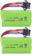 YUNIQUE GREEN-CLEAN-POWER - Batteries au lithium 7,4 V 500 mAh haute vitesse - Compatible avec EC16 DE85 pour bateau télécommandé, modèle de bateau et voiture - 2 pièces