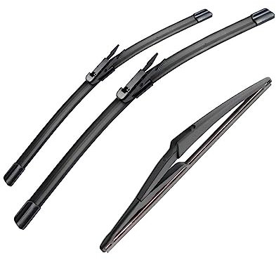 Limpiaparabrisas 3 Uds Para Vauxhal/Opel Corsa D 2006-2014 26 + 16 + 12 escobillas Limpiaparabrisas Traseras Delanteras Parabrisas Ventana Accesorios