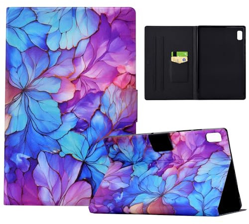 TEDTIKJT Tablet Custodia per Lenovo Tab P11 (2nd Gen) 11.5 2023 TB350FU/TB350XU Custodia PU Pelle Folio con Supporto Bellissimi Motivi Dipinti Tablet Cover Lenovo Tab P11 (2nd Gen),Petali Blu