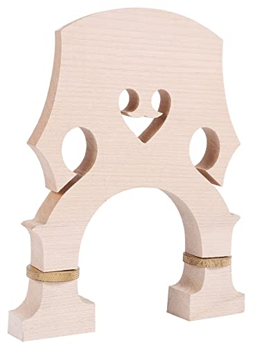 iFutniew Standard-Ahornbrücke, Ersatzteil für Kontrabass, verstellbare aufrechte Bassbrücke, 3/4-Größe