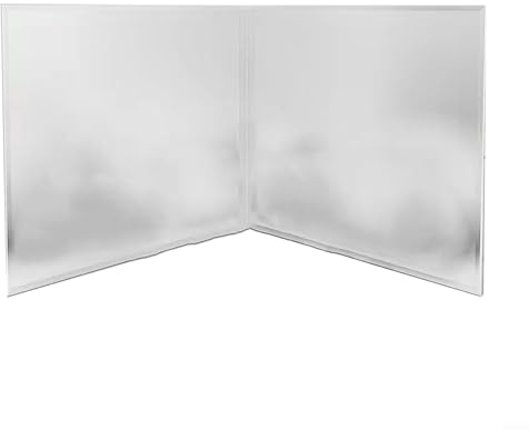 HEBEOT Splash Guard Plate Stainless Steel Kitchen Splashback Foldable Splashback For Kitchen Utility Rooms Cooker 29 * 40(29 * 40 2slices)