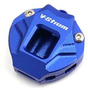 actuion Coque de clé de Moto pour Suzuki V Strom 650 1000 1050 1050XT 800DE Vstrom DL1050 DL650 800 DE Moto Porte-clés Porte-clés Coque Couverture Chaîne Porte-clés(Blue VStrom)