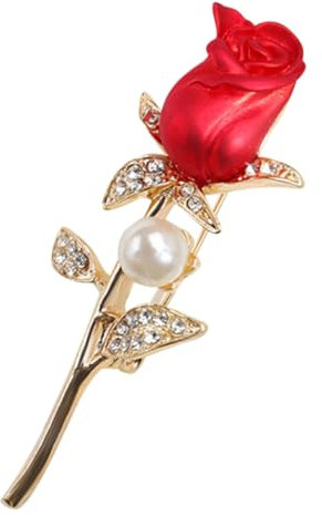 OATIPHO Bouquet Pin Brosche Für Romantische Hochzeitsdekoration Geschenkidee Für Hochzeitstag Stilvolle Accessoires Mit Funkelnden Strasssteinen Vielseitig Tragbar