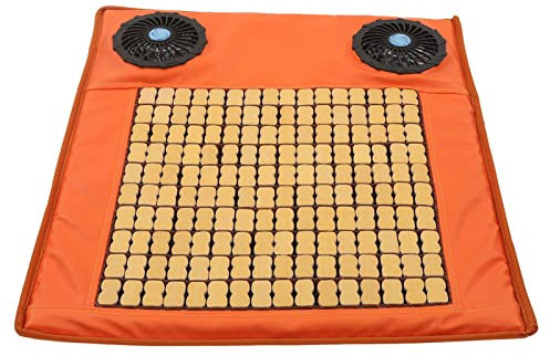 Nurnesy Fan Seating Cushion Mat Fart Mat Sedentary Office Chair Mat Summer Usb Garden Gardening Breathable Mat Floor Summertime Mat Fanner for Home Office Cushions Adjustable Cool