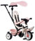 Smoby - Tricycle Baby Balade Rose - Evolutif 3 en 1 - Poignée Parentale Réglable - Frein de Parking, Repose-Pied, Pare-Soleil Anti-UV - A Partir de 10 Mois Jusqu'à 3 Ans - Fabrication Espagnole