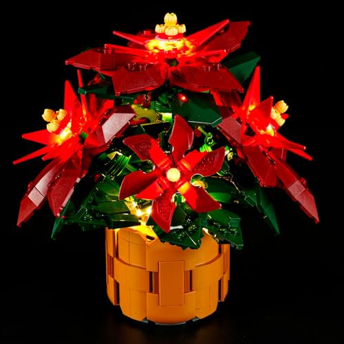 MENZAVA Licht-Set Kompatibel Mit Lego 10370 Weihnachtsstern Botanical Collection - Led-Beleuchtungsset Für Bausteinen Modell - Modell Set Nicht Enthalten