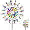 YushengTai Magische Windmühle, Magische Windmühle aus Metall, 3D-Windbetriebene Kinetische Skulptur, Metall-Wind-Spinner, Windspiel Garten Stehend, für Garten Terrasse Rasen Innenhof, Bunt