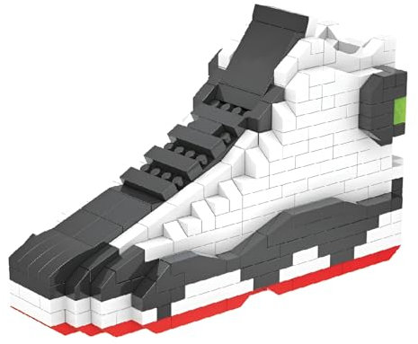 MOC Basketball Sneaker Bausteine Set, Mini Mikro Klemmbausteine Sneaker Spielzeug, Geschenk für Erwachsene und Kinder, 504 Teile