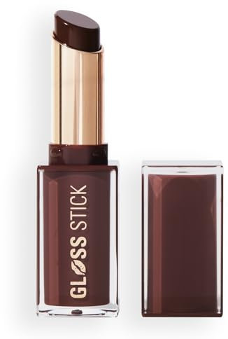 Revolution Pout Lip Gloss, Hochglänzendes Lippen-Gloss mit Hyaluronsäure & Vitamin E, Vegan & Tierversuchsfrei, 3g, Chocolate Ganache