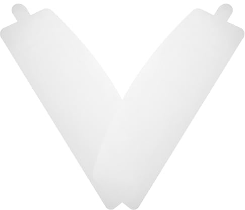 Schutzschildlinse für Sandstrahlhelm 2 Stück PVC 0,5mm Weiß | Ersatzvisierabdeckung, Hohe Definition, Robuste Schutzfolie, Passend für Sandstrahlhelme, Außenfolie