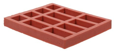 Angoily Miniatur Silikonform für Ziegelsteine Flexibel Kleiner Baustein Bauform aus Silikon für Beton und Gips Realistische Textur für Selbstgemacht Modellbau und Sandkasten Basteln
