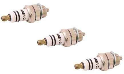 SECURA 3x Zündkerze kompatibel mit Mr. Gardener BMS 2523-2 Motorsäge