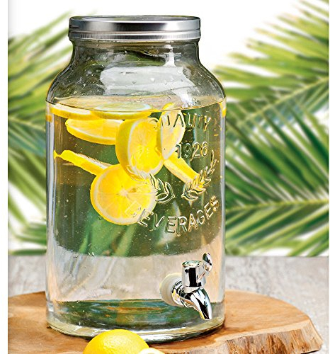 Queensway Home & Dining 5.5l Classic Glass Beverage Drink Dispenser