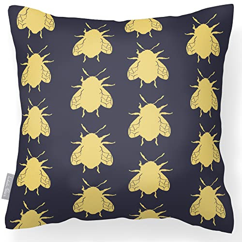 Izabela Peters Waterproof Outdoor Cushions, 43 cm, Filled, Graphite, Garden & Chair Cushions