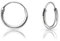 DTPsilver® 925 Sterling Silber Creolen Ohrringe - Klein/Mittelgroße/Groß - Dicke 1.2 mm - Durchmesser: 10 mm