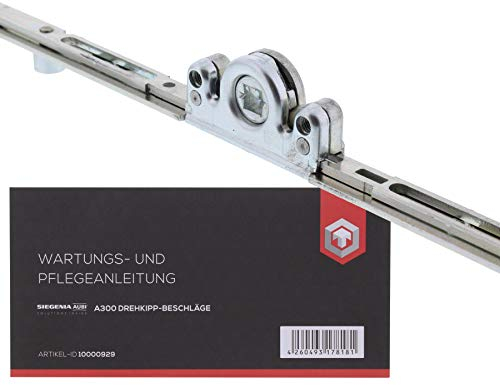 AUBI Ventana engranaje central GM AGMK Herraje Variable + ToniTec mantenimiento Instrucciones para Aubi A300 ventana herrajes