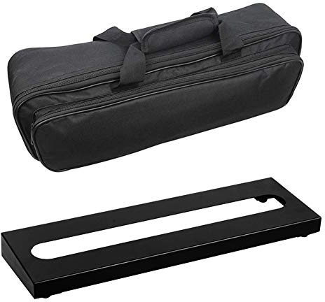 SOYAN Mini Guitar Pedal Board 39.9 cm x 12.4 cm with Carry Bag (S-16)