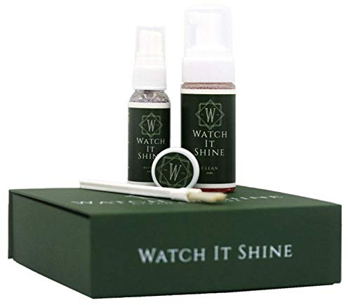 We Can Source It Ltd – Premium Watch Cleaning Kit for Luxury Watches – Includes Restore & Clean Solutions, Polishing Cloths, Soft Brush, 10 Cleans – Ideal for Tag, Cartier, Gold & Titanium