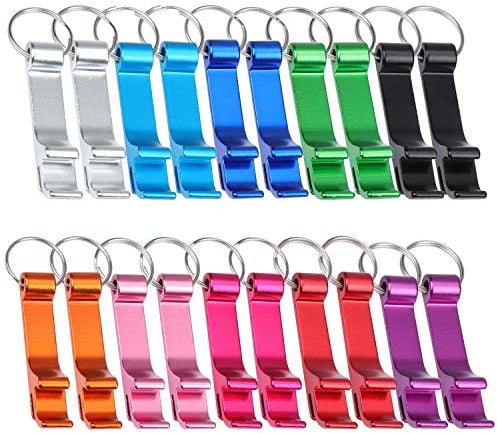 TsunNee – Lot de 20 décapsuleurs avec porte-clés