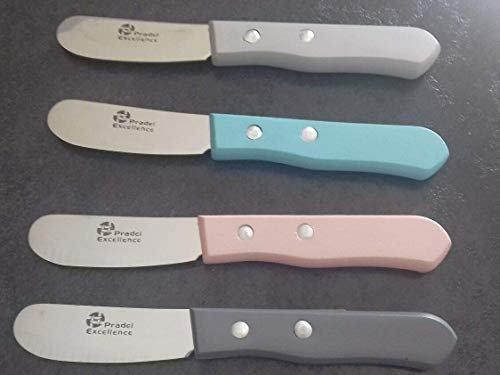 Pradel Miam 1 X Couteau à Beurre, Manche Bois coloré Couleur aléatoire Suivant arrivage