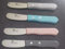Pradel Miam 1 X Couteau à Beurre, Manche Bois coloré Couleur aléatoire Suivant arrivage
