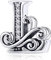 Lorrifal Solid 925 Sterling Silber Brief Initial L Charm Pandora Europäische Armband Halskette Frauen Mädchen Schmuck Geschenk