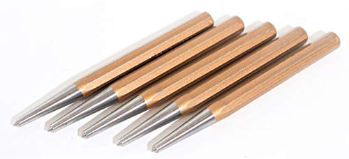 5x RENNSTEIG Körner 100 mm Meißel Chrom Vanadium DIN 7250 körnen Made in Germany