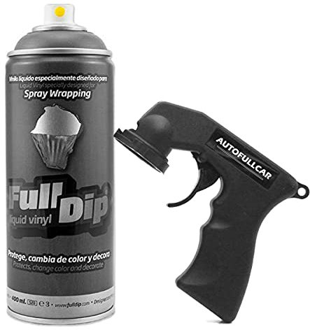 AutoFullCar Full Dip Spray Vinilo Líquido 400 ml con Adaptador (Antracita)