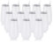 Lot de 12 verres à champagne sans pied - 177 ml - Double isolation - Incassables - Pour amis, anniversaire, Noël, mariage - Blanc