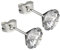 Max Palmer - 925 Silber - Ohrstecker mit Swarovski Kristall - Krappenfassung - [01.] Silber - 3mm