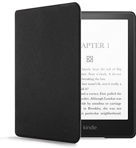 Forefront Cases Étui pour Amazon Kindle Paperwhite 6.8 (11e Génération - 2021) - Noir - Mince, Léger et Protection, Automatique Veille/Réveil Coque pour Kindle Paperwhite 6.8
