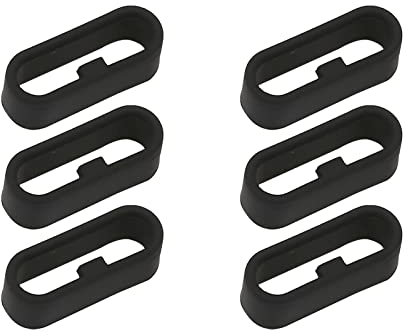 6 Uhrenarmband Schlaufe,Silikon Uhrenarmband Halter Verschlussring kompatibel mit Garmin Vivoactive 3 armband/Forerunner 245/645 und Vivoactive 3 Music/Fenix 6S/5S Armband usw,schlaufen(22 MM)