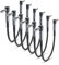 Elebase Cable Patch para Guitarra 6Pack,0.3M Pedal Cables 1/4 Angulo Recto Trenzado Estéreo Cable Equilibrio Audio Doble Blindaje TS Enchufe Cobre para Amplificador Micrófono/Mezclador Amplificador