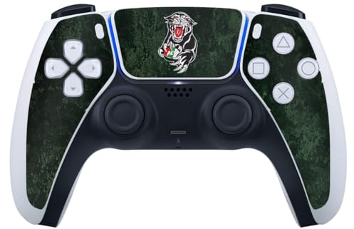 DeinDesign Skin kompatibel mit Sony Playstation 5 Controller PS5 Folie Sticker Fanartikel Augsburger Panther Eishockey