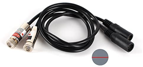Module laser ligne rouge Module laser industriel Mise au point réglable longueur de ligne 19.7″ Diamètre de la prise DC 10mm