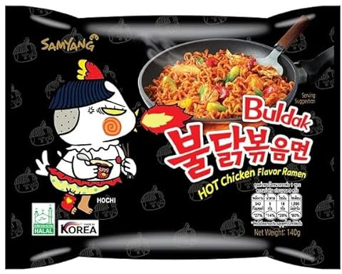 MAOMAO® Instant Nudeln | 20er Pack Hot Chicken Original 140g (Kompatibel mit Samyang)