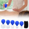 Natuce Vetri per Coppettazione con 5 Diverse Dimensioni, Coppette Massaggio in Vetro, Coppette Massaggio, Set Terapia per Coppettazione, coppette in vetro per massaggio, Allevia Il Dolore Muscolare