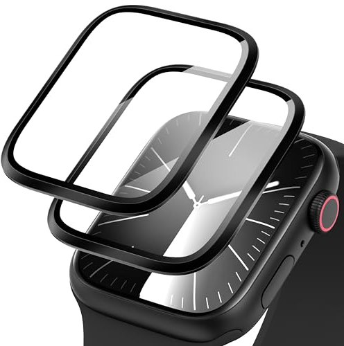 Diruite 2-Stücks Displayschutz für Apple Watch Series 6/5/4/SE 44mm Schutzfolie,Wasserdicht 3D Titanlegierung 9H Kratzfest HD Glas Schutz für iWatch 44mm Displayschutzfolie