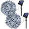 Kolpop Solar Fairy Lights Outdoor 2 Pack, 24M/79ft 240 LED Solar Powered Garden Lights Outside 8 Modes Waterproof Solar String Lights for Trees Patio Fence Wedding Party Christmas Decor (Cool White)
